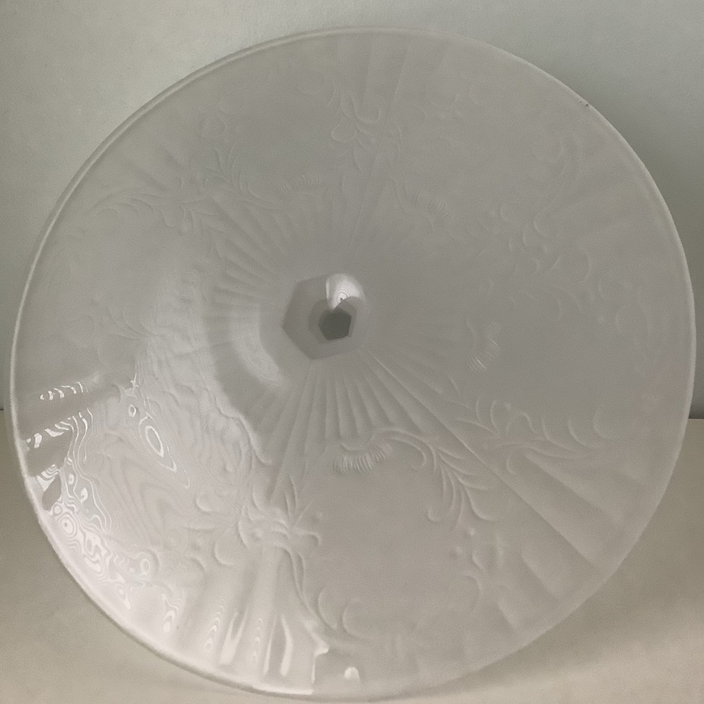 New Vintage Quebec Glass Cake pedestal stand